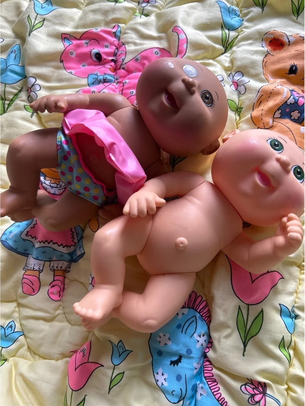 Cabbage Patch Kids Baby Dolls Set of 2 with Swim Diaper